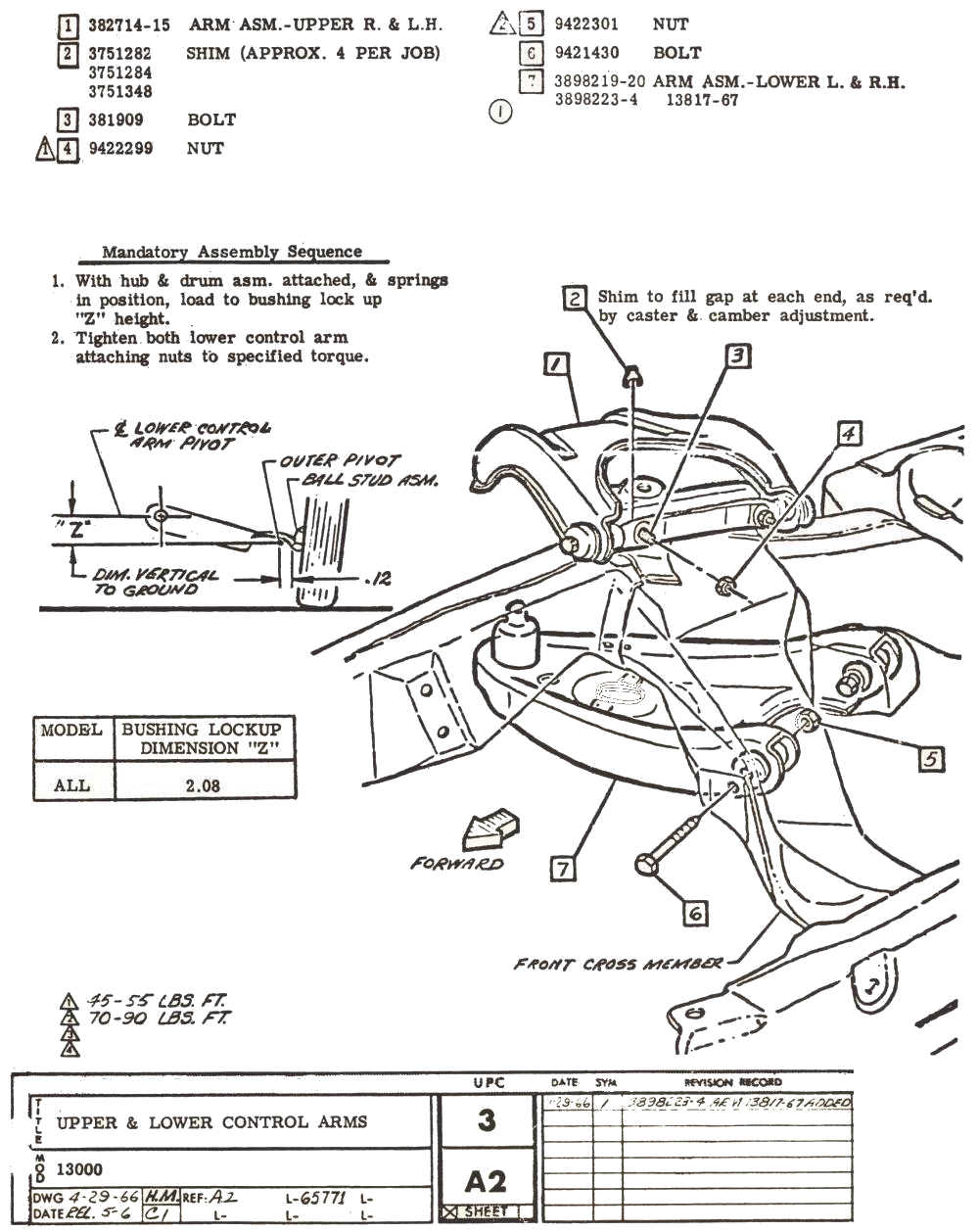 1967 CHEVELLE FACTORY ASSEMBLY INSTRUCTION MANUAL