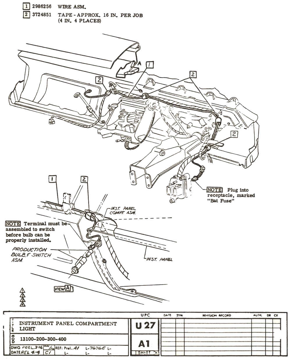 1967 CHEVELLE FACTORY ASSEMBLY INSTRUCTION MANUAL