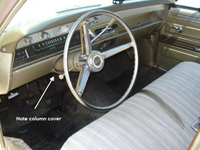 thumbnail image 2 of 1969 Chevy Chevelle SS Under Dash Instrument Cluster Panel & Steering Column Cover 2 of 4