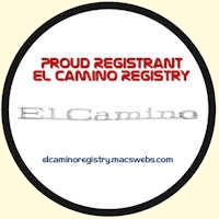 El Camino Registry Sticker