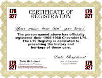Registry Certificate