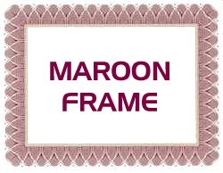 Maroon Frame
