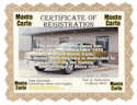 Monte Carlo Registry Certificate