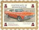 Custom Certificate of Registration