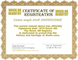  Buick GS REGISTRY - All Rights Reserved