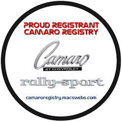 Camaro Registry Sticker