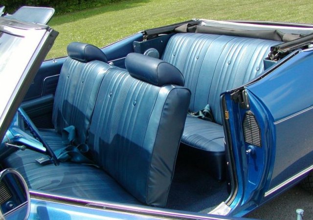 764 ~ Metallic Med Blue Pattern Coated Fabric, Metallic Dark Blue Coated Fabric