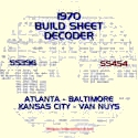1970 Build Sheet Decoder