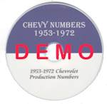 1953-1972 Chevrolet Production Numbers