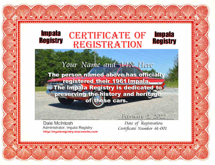 Imapla  Registry Certificate