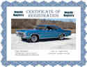 Custom Certificate of Registration