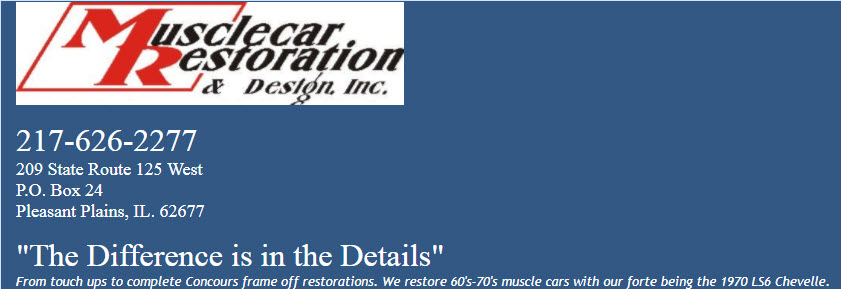 Musclecar Restoration & Design, Inc.
