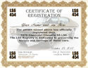 L78 Registry Certificate