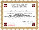Standard LS6 Certificate