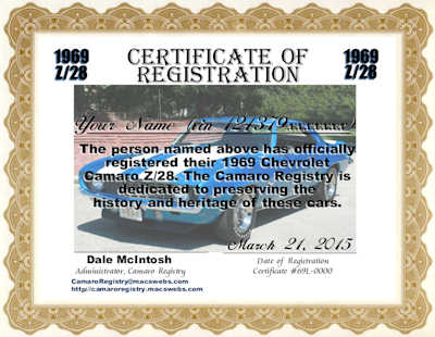 MAC'S REGISTRIES