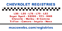 Chevrolet Registries